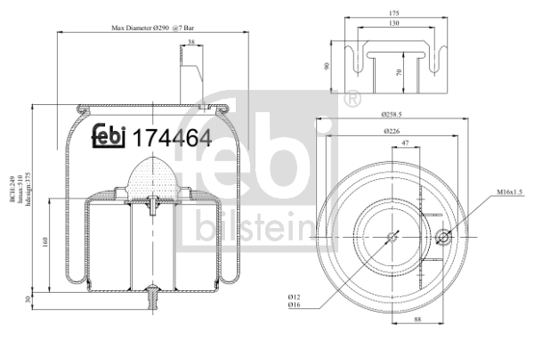 Bellow, air suspension